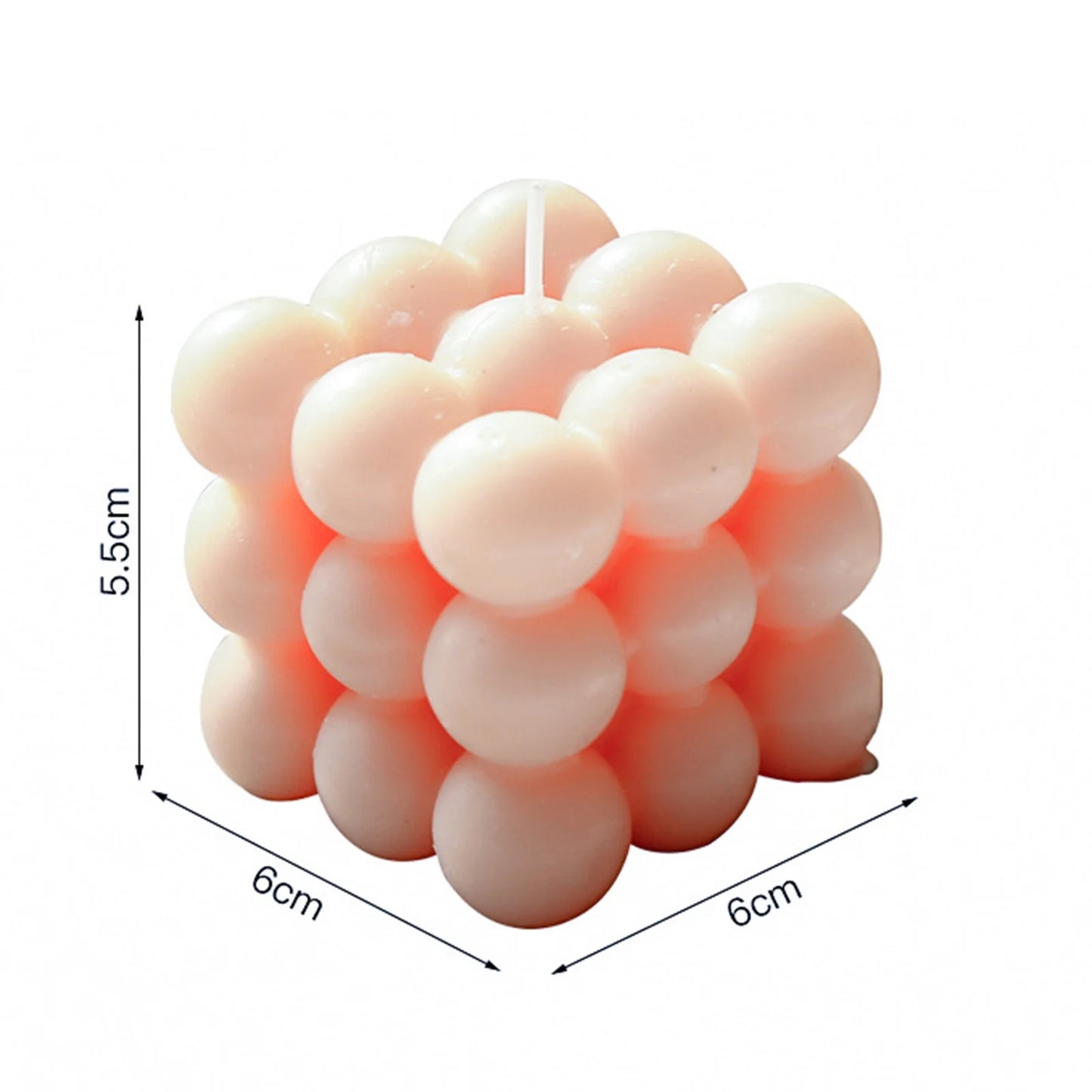 Bubble Candle,Cube Soy Wax Bubble Candles, Scented Aesthetic Bubble Candle, Home Table Romantic Decoration, Birthday Mothers Day Gifts for Mom